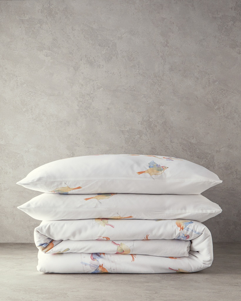 Bird Talk Duvet Cover Set Timeless