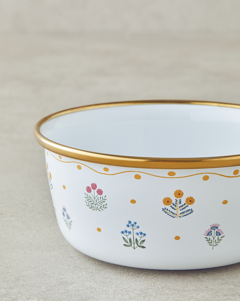 Retro Floral Bowl Ornate Retro