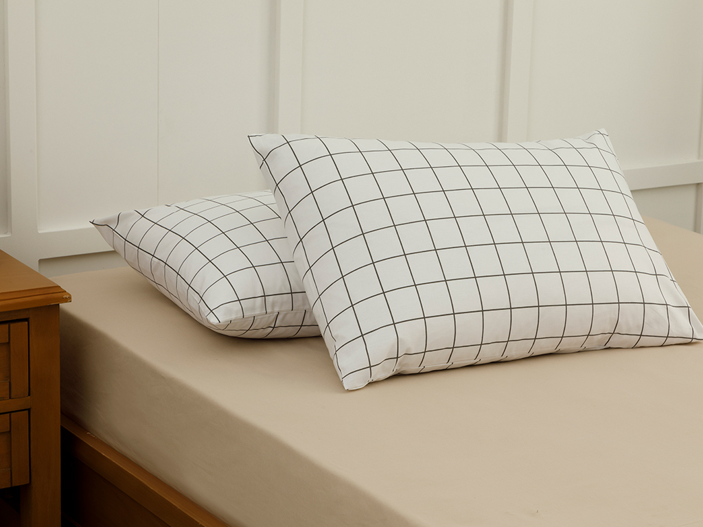 Plain Check Kombin Pillowcase TIMELESS ROMANCE