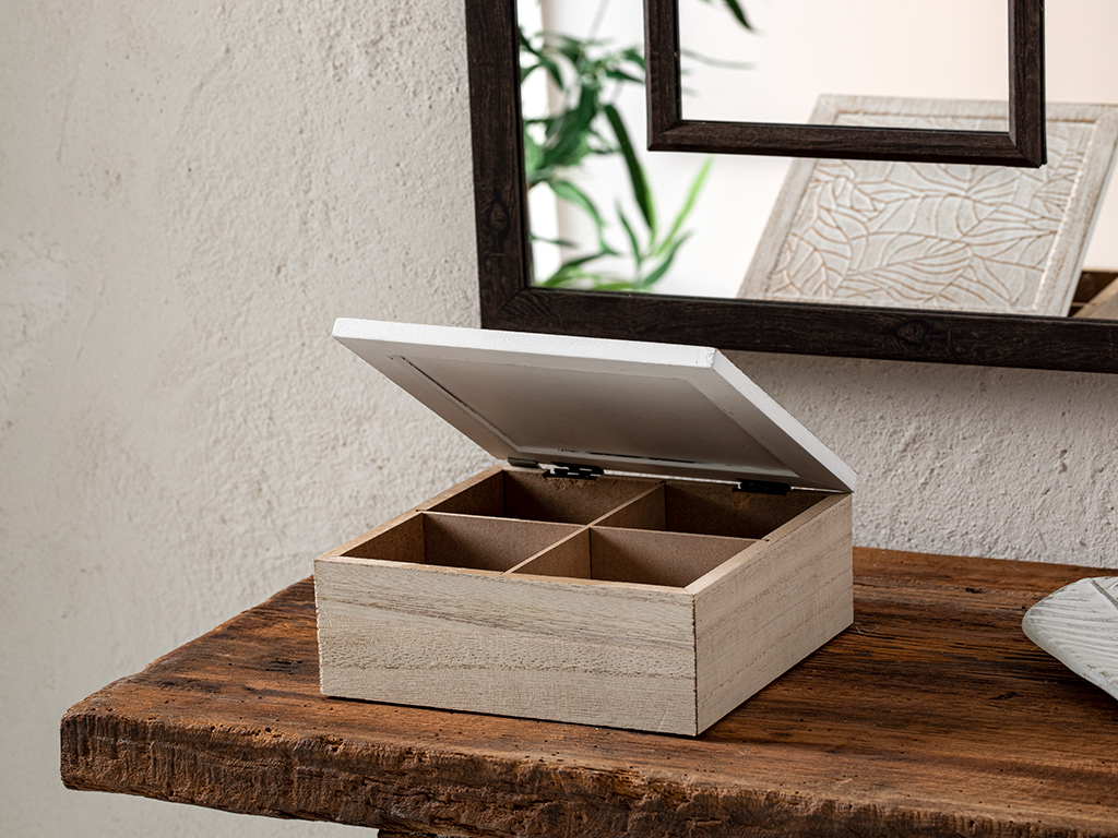 Leaf Decorative Box Natural