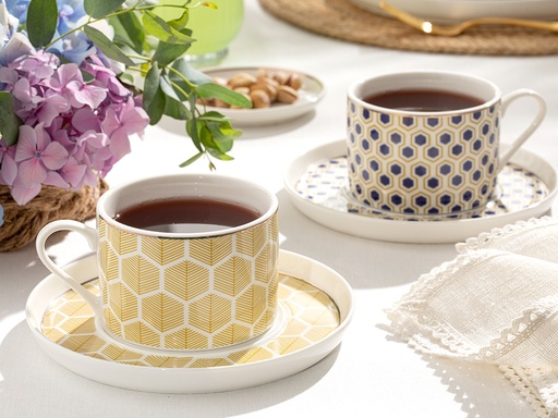 [10031700001] locus comb Tea Cup Set Timeless