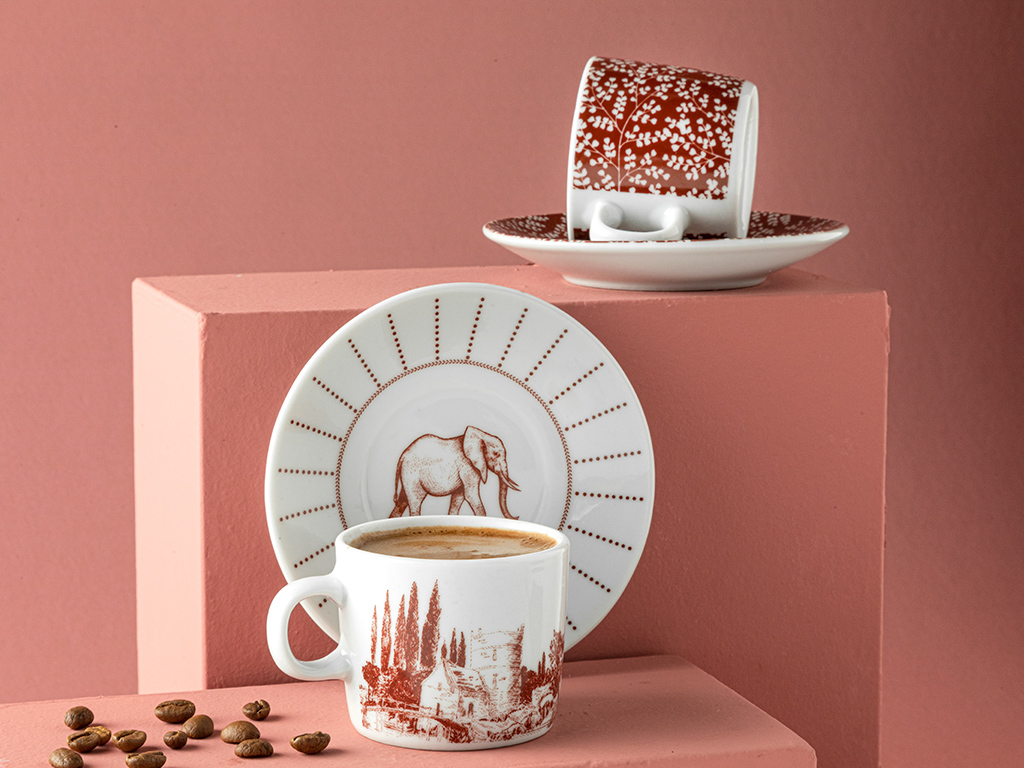 Elephant Coffee Cup Set Timeless