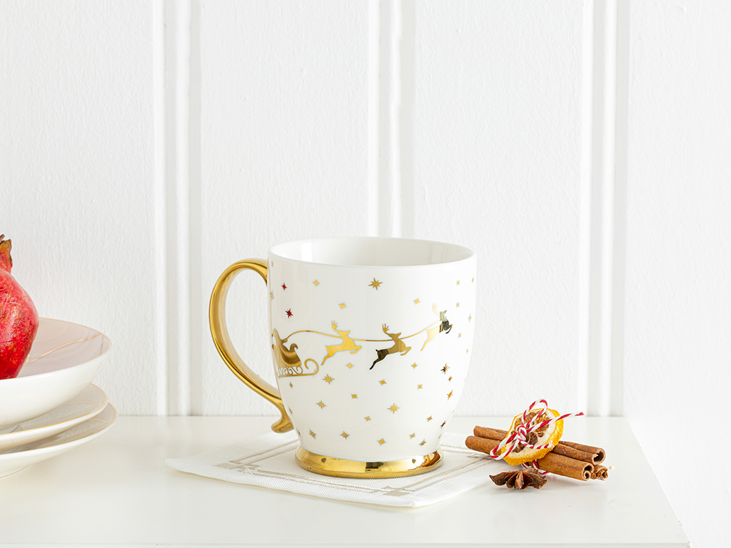 Gold Snow Mug Simple Pleasures