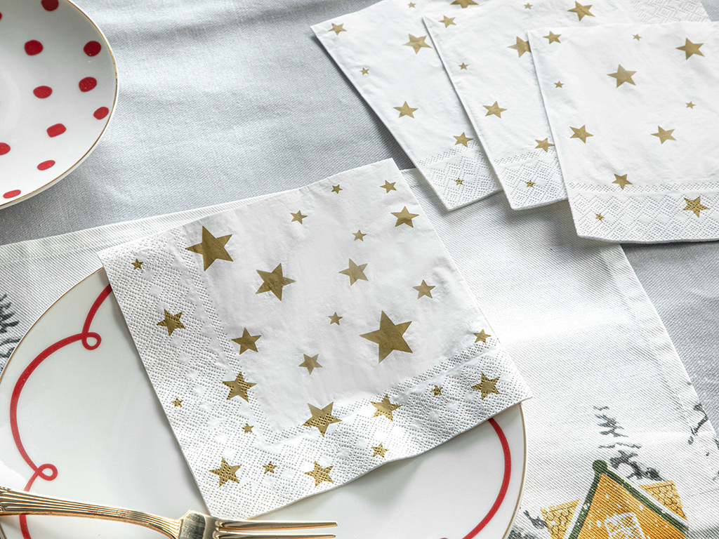 Little Gold Stars Tissue Napkin Simple Pleasures