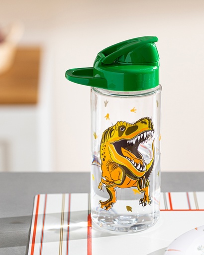 [10038731001] Dinosaurs World Kids Water Bottle Timeless (500ml, Green, Tritan)