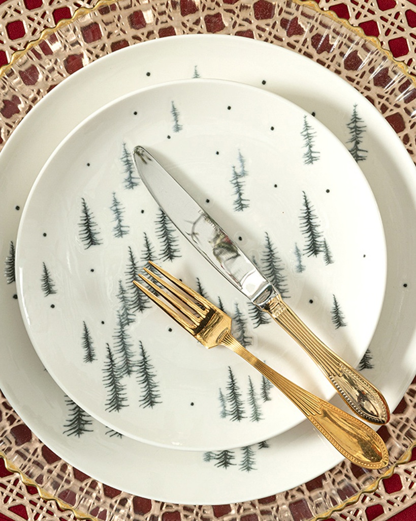 Pine Tree Forest Cake Plate Simple Pleasures