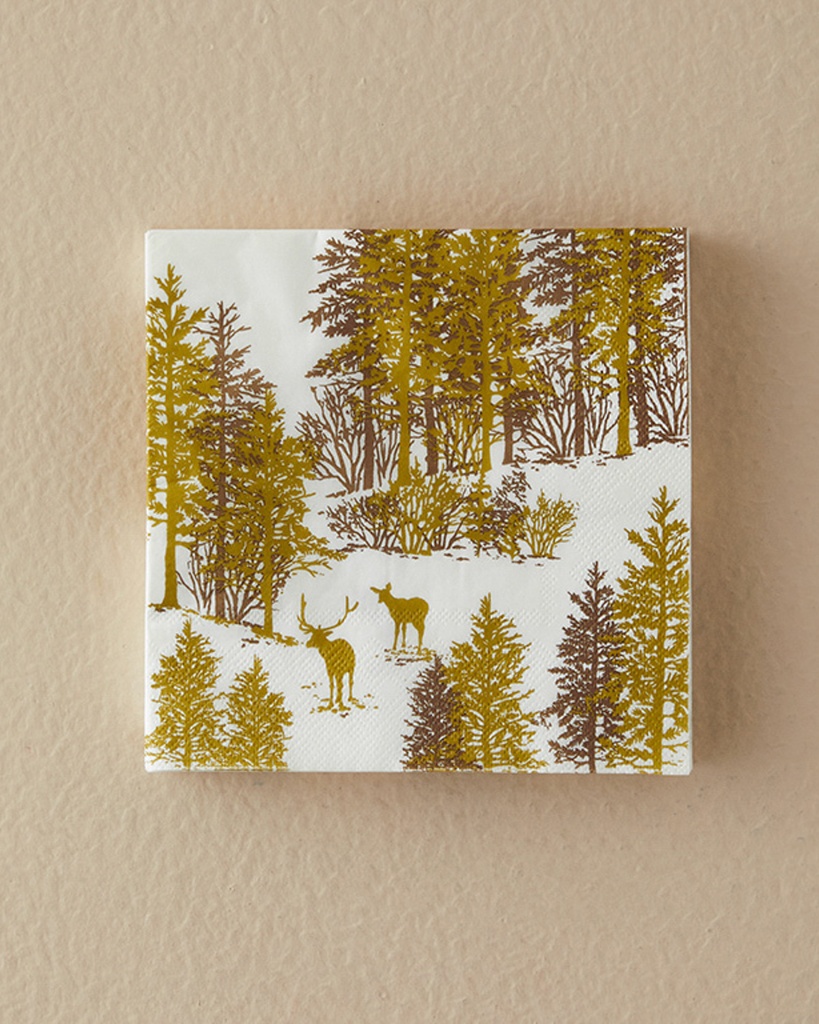 Christmas Forest Napkin Cheerful Holidays