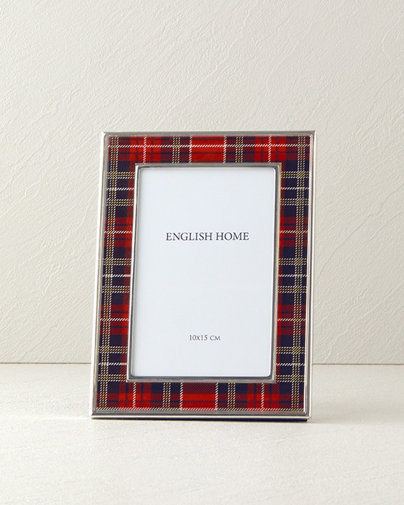 Plaid Photo Frame Cheerful Holidays