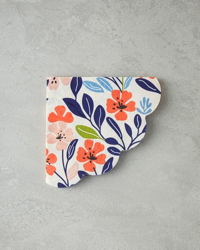 [10041156001] Autumn Flower Napkin Exotic Carnival