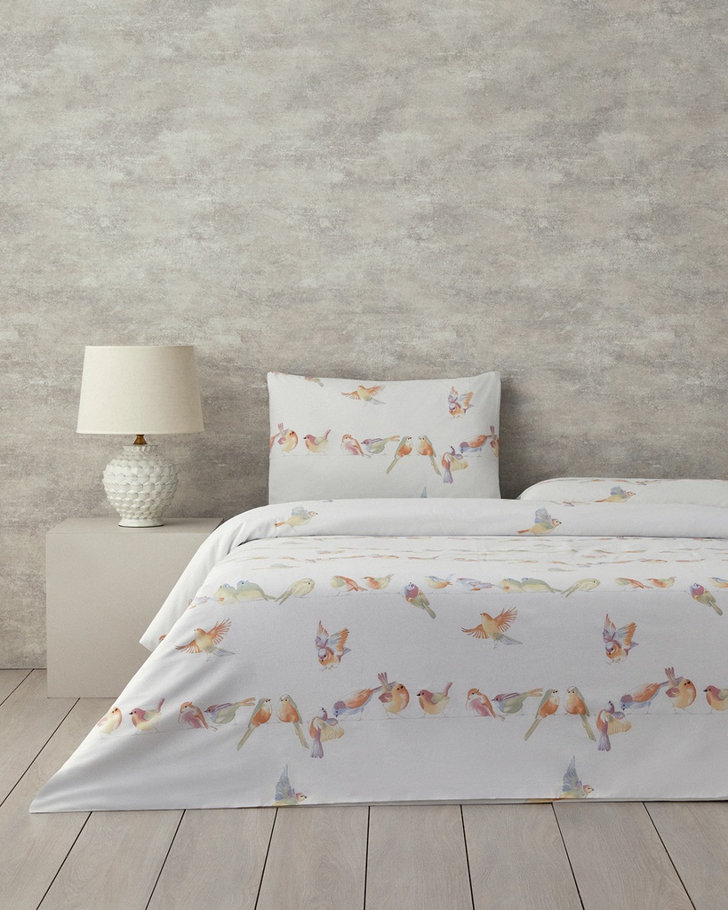 Bird Talk Duvet Cover Set Timeless