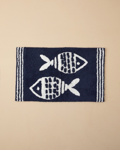 [10042979001] Fishbone Bath Mat Timeless