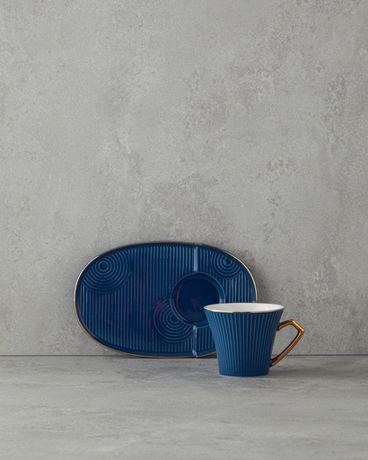 [10040843003] Terra Coffee Cup Set Timeless (Navy Blue)