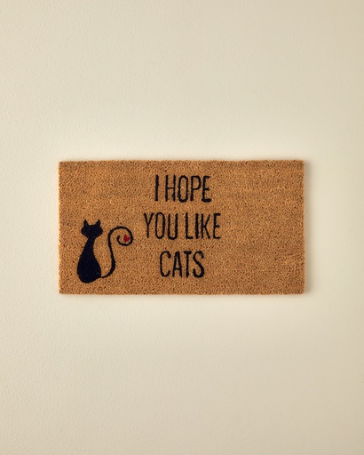 [10040113001] Cats Doorstep mat Timeless