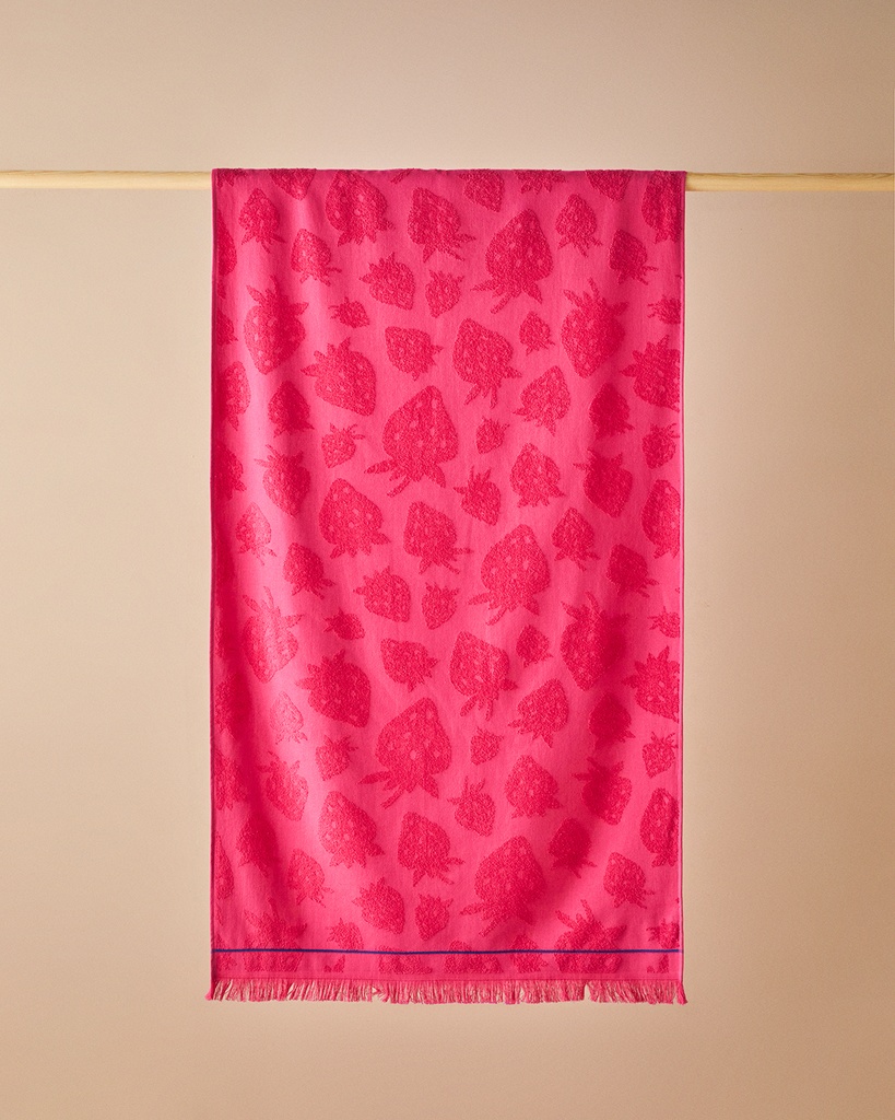 Sweet Strawberry Beach Towel Timeless