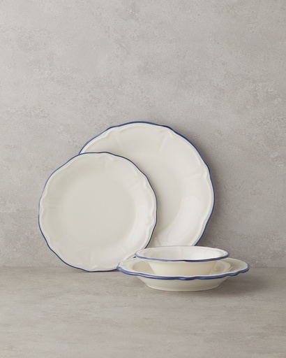 [10043555001] Blue Way Dinner Set Timeless