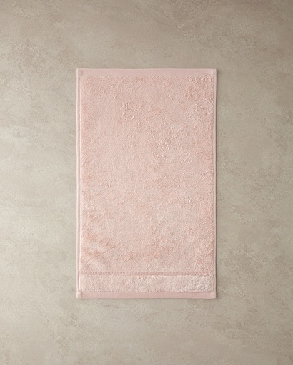 [10043507003] Leafy Hand Towel Timeless (Pink)