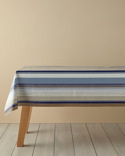 [10043694002] Striped Table Cloth Timeless (140x200cm)