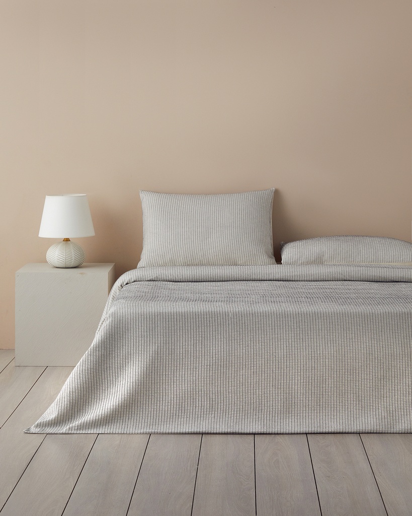 Dotted Waffle Duvet Cover Set Timeless