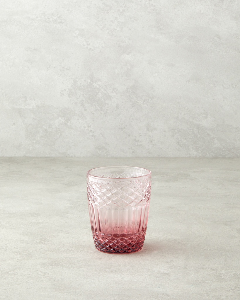 Blush Glass Ornate Retro