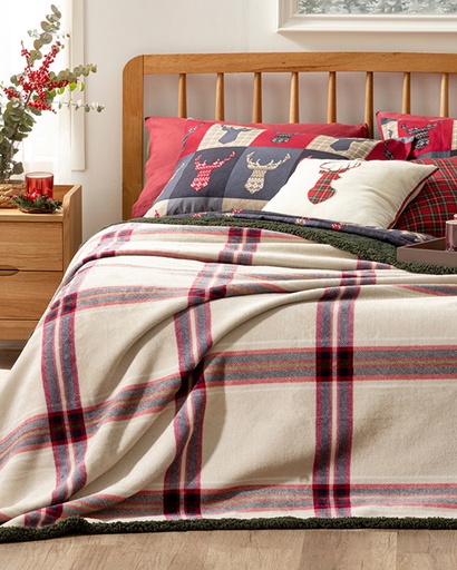 Windowpane Blanket Royal Present