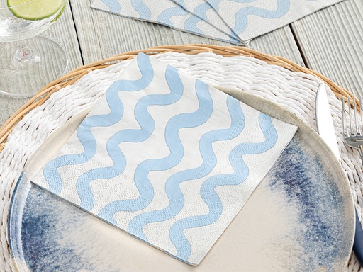 [10038085001] Welle Tissue Napkin Aquatic Depth