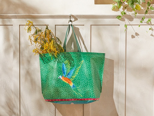 [10038929001] Parrot Paradise Shopping Bag Exotic Wandering