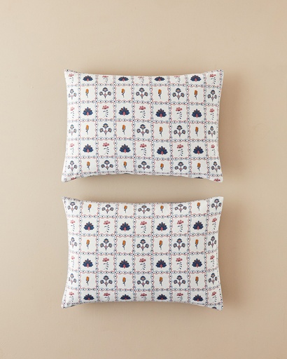 [10045238001] Ornate Fancy PillowCase Ornate Retro