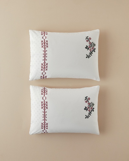 [10045243001] Etamine Flower PillowCase Ornate Retro